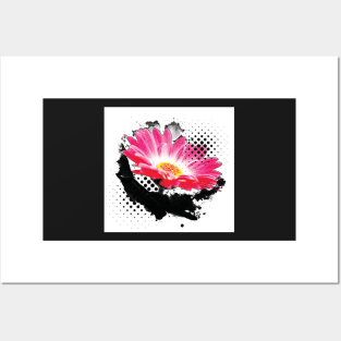 Abstract Flower Pop Art Posters and Art